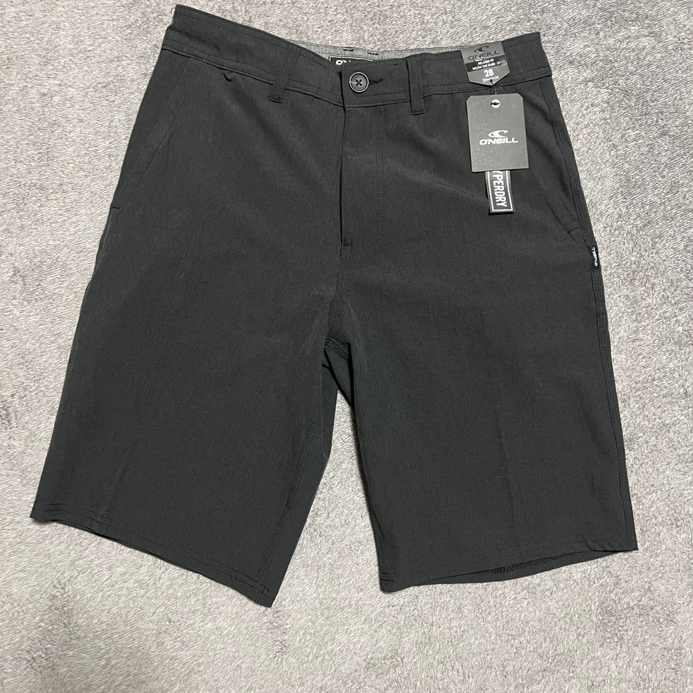 O'Neill Hybrid Relaxed Fit Black 21" Reserve Heather Hybrid Sz. 28 NWT Stretch